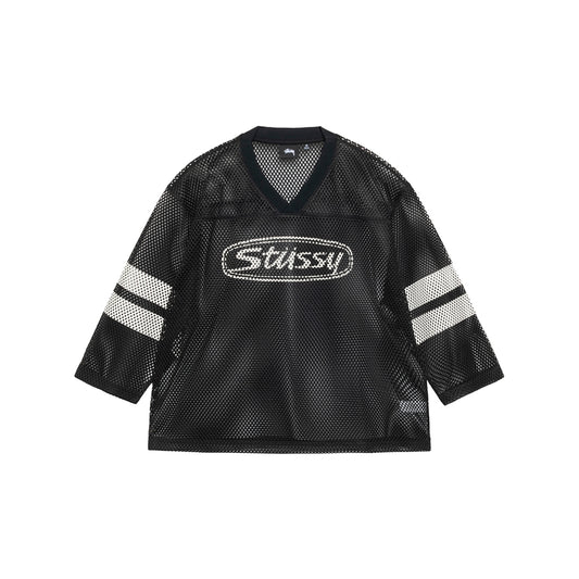 Stüssy Trucker Team Jersey - Black - Crowdless