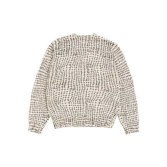Mesh Print Sweater - Mesh Net