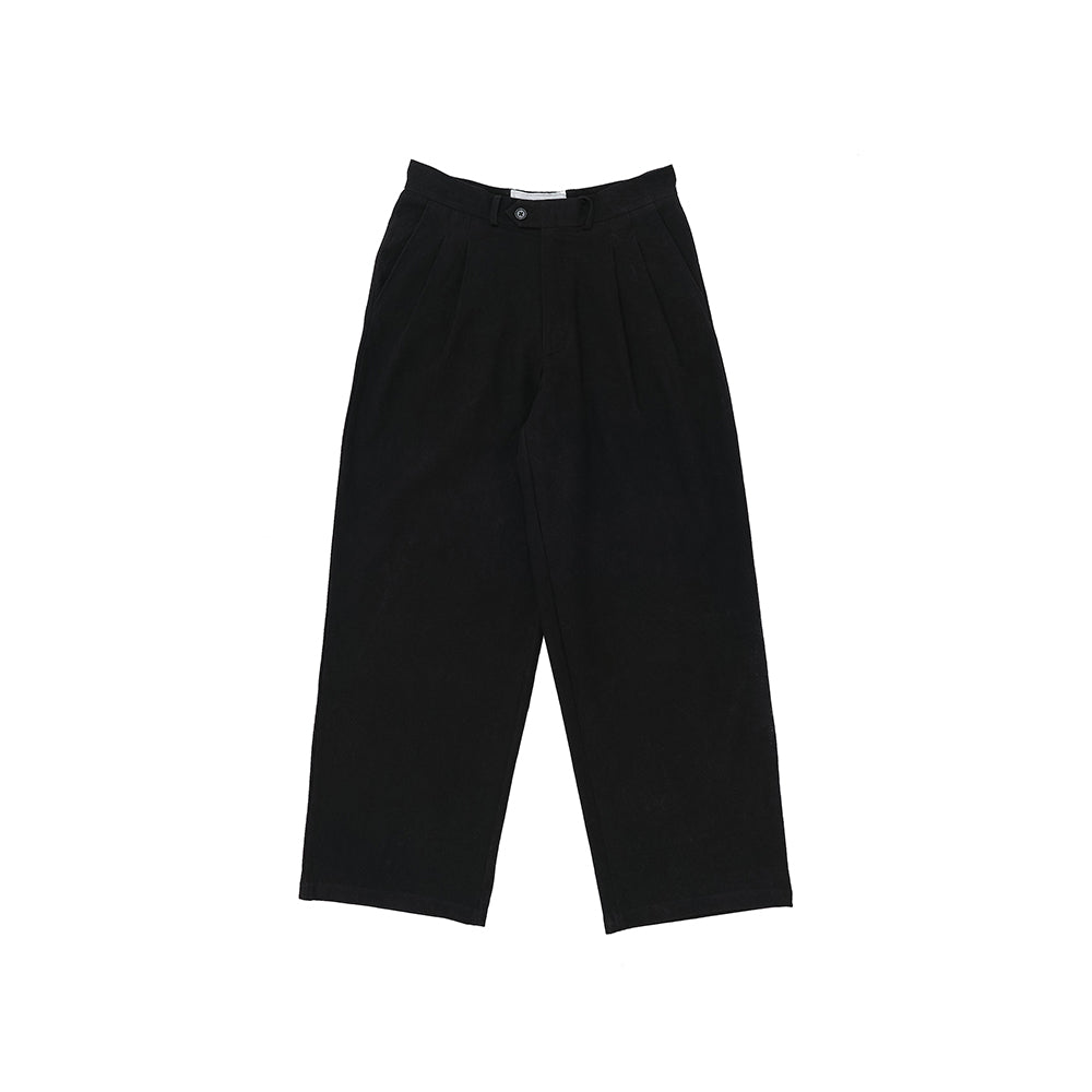 Story mfg Fenn Trousers - Black Slub - Crowdless