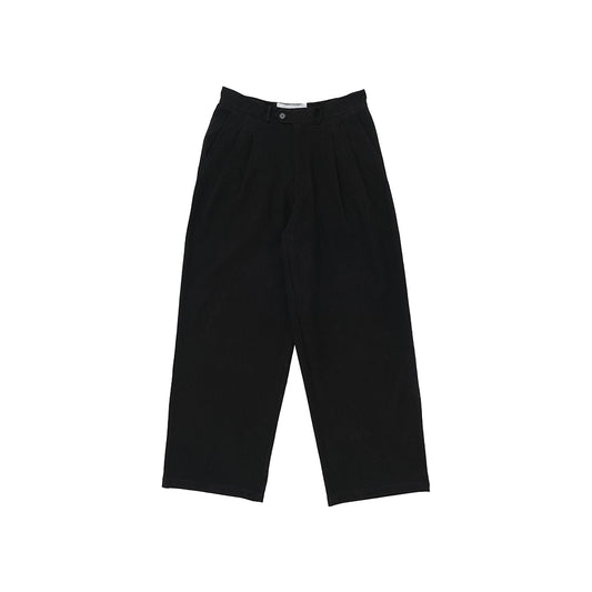 Story mfg Fenn Trousers - Black Slub - Crowdless
