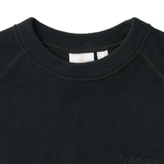 Fleece Raglan Crew - Black