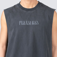 Pleasures Onyx Sleeveless Shirt - Faded Black - Crowdless