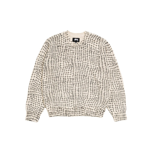 Mesh Print Sweater - Mesh Net