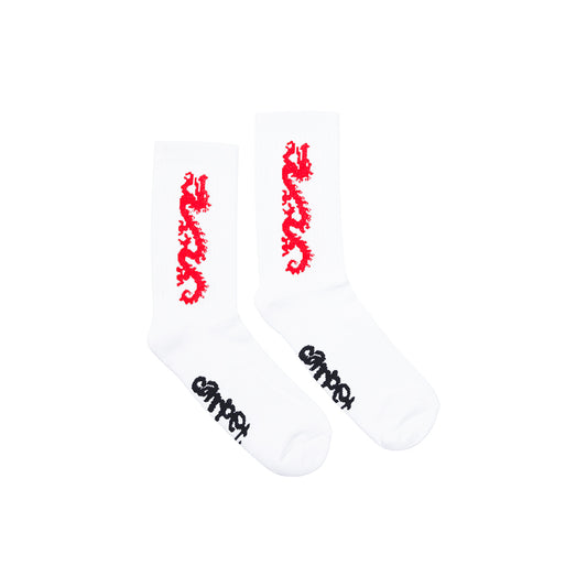 Carpet Company Dragon Sock - White - Crowdless