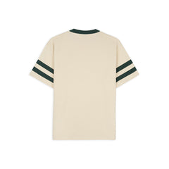 Embossed Worldwide Short Sleeve Football Shirt - Natural