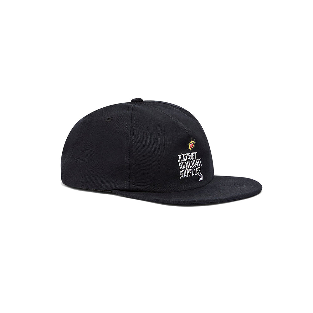 Rassvet 5-Panel Sunlight Supplier Cap - Black - Crowdless