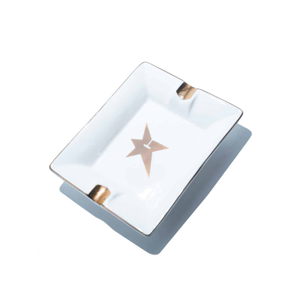 C-Star Ceramic Ashtray - White