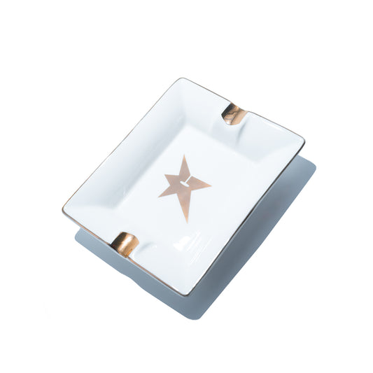 C-Star Ceramic Ashtray - White