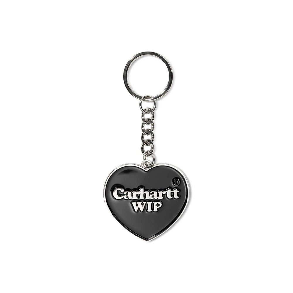 Carhartt WIP Heart Keychain - Black - Crowdless