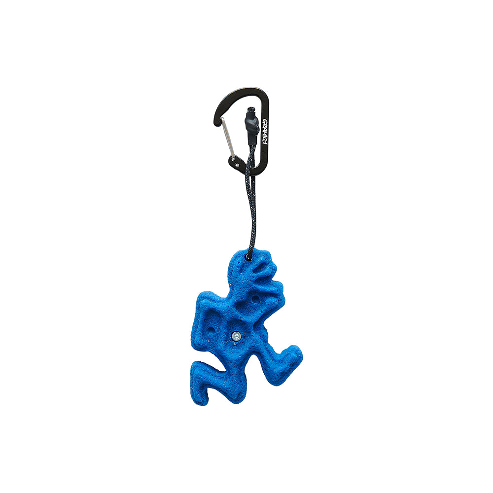Running Man Climbing Keychain - Sky