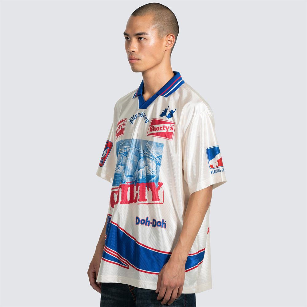 Pleasures Guilty Soccer Jersey - Off White - Crowdless