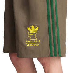 adidas Brain Dead Shorts - Brown - Crowdless