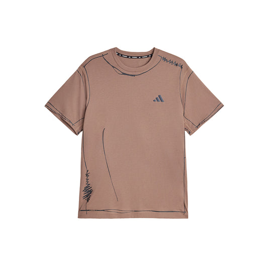 adidas ADI365 SFTM Running Unitefit T-Shirt - Trace Brown - Crowdless