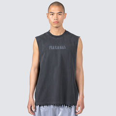 Pleasures Onyx Sleeveless Shirt - Faded Black - Crowdless