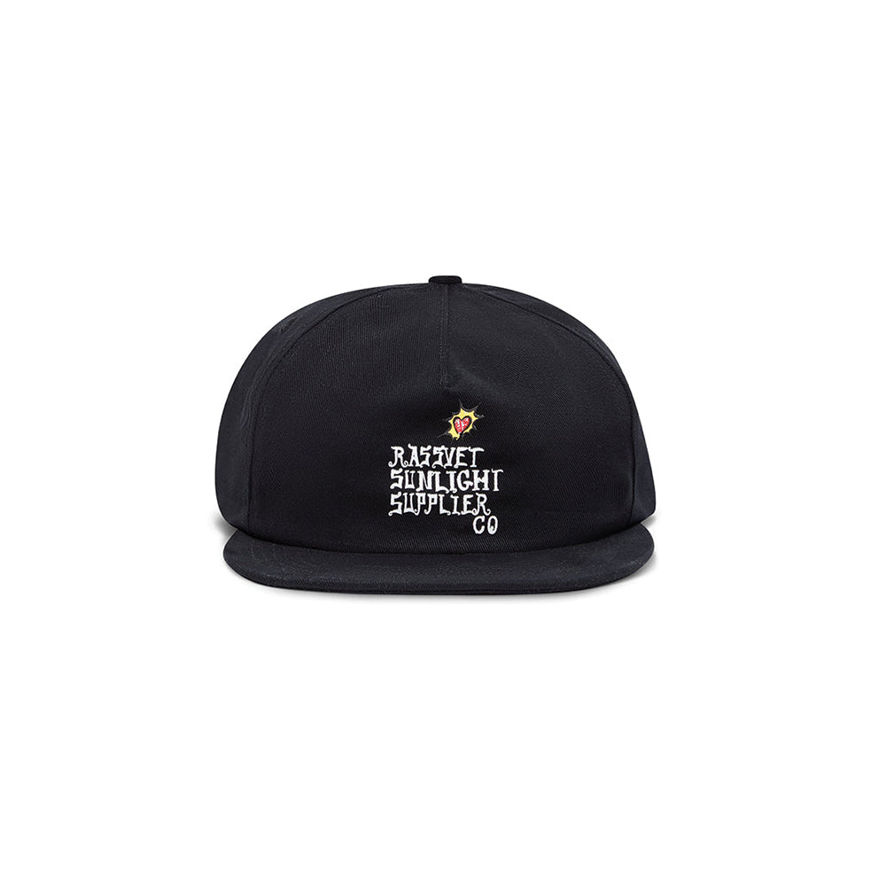 Rassvet 5-Panel Sunlight Supplier Cap - Black - Crowdless