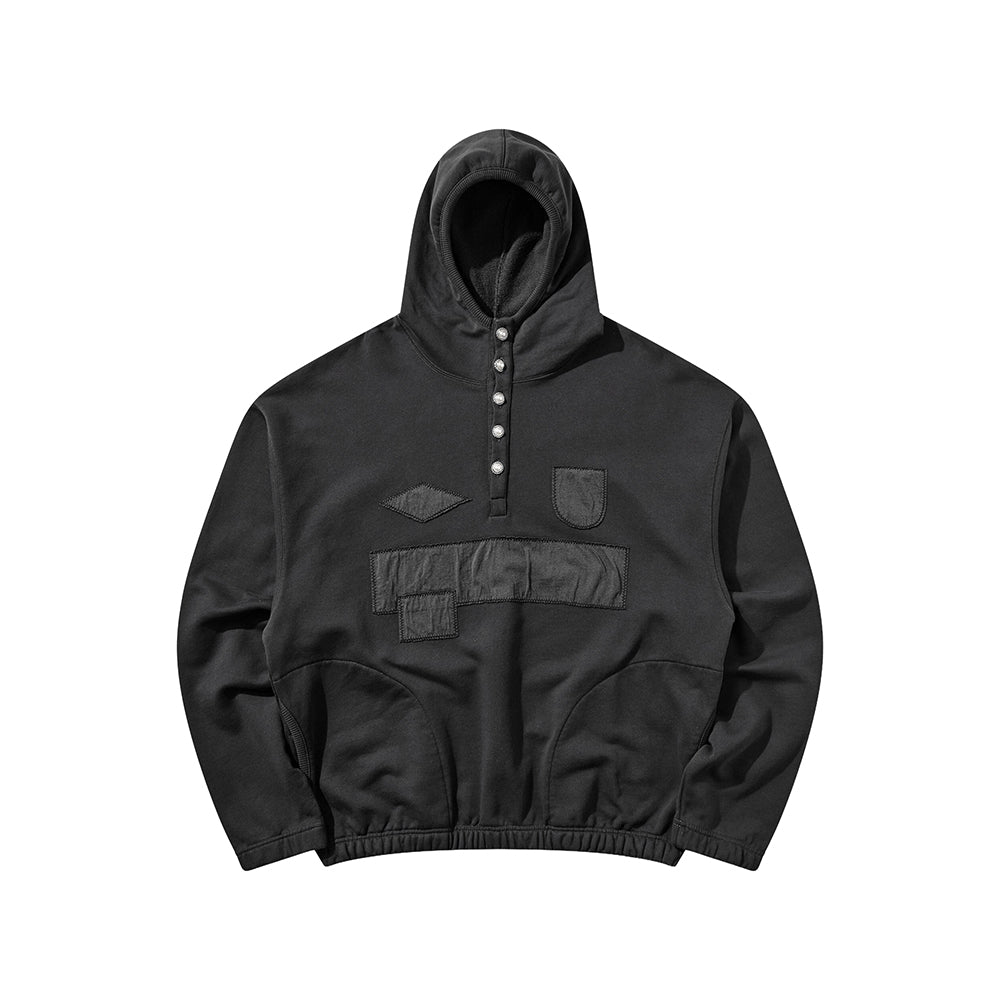 Umbro Censored Pearls hoodie in washed black with graphic front design