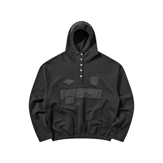 Umbro Censored Pearls hoodie in washed black with graphic front design
