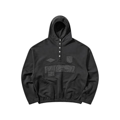 Umbro Censored Pearls hoodie in washed black with graphic front design