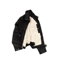 Stüssy Pile Lined Zip Jacket - Black - Crowdless