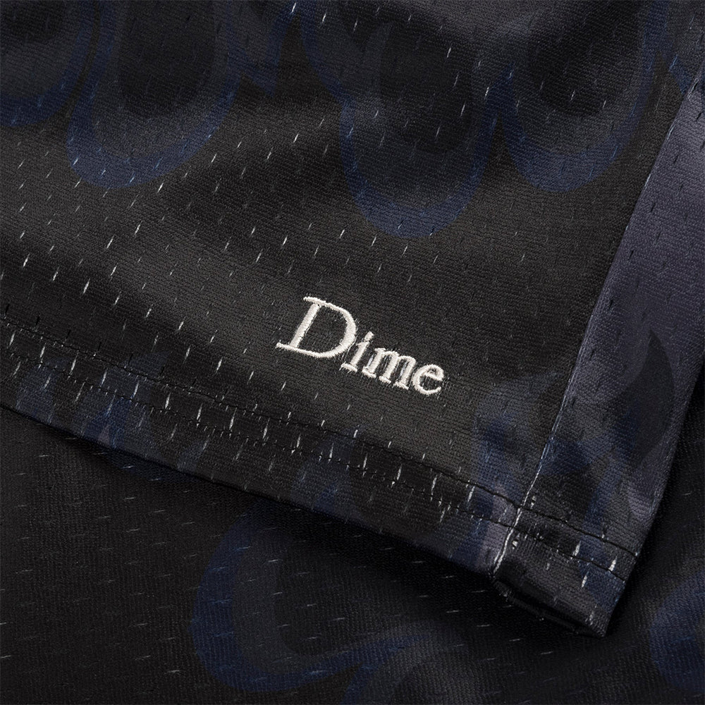 Dime Space Flame Mesh Shorts - Black - Crowdless