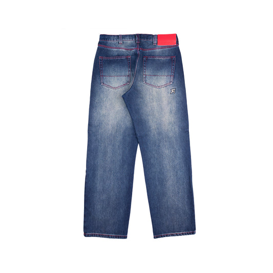 Aged C-Star Jeans - Blue