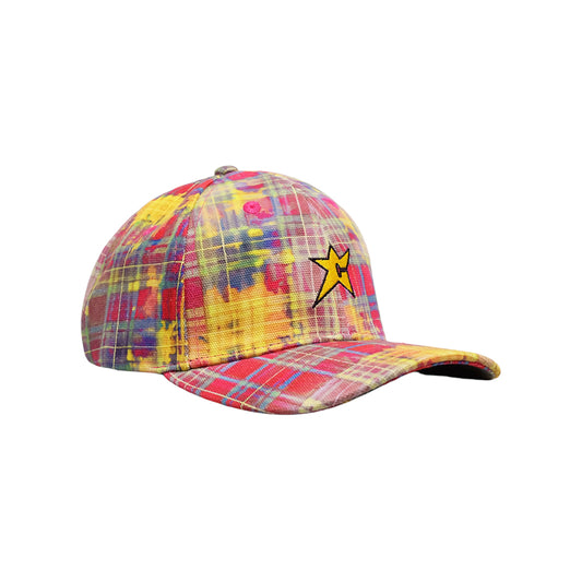 C-Star Plaid Cap - Red