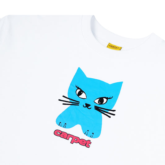 Carpet Company Cat Tee - White - Crowdless