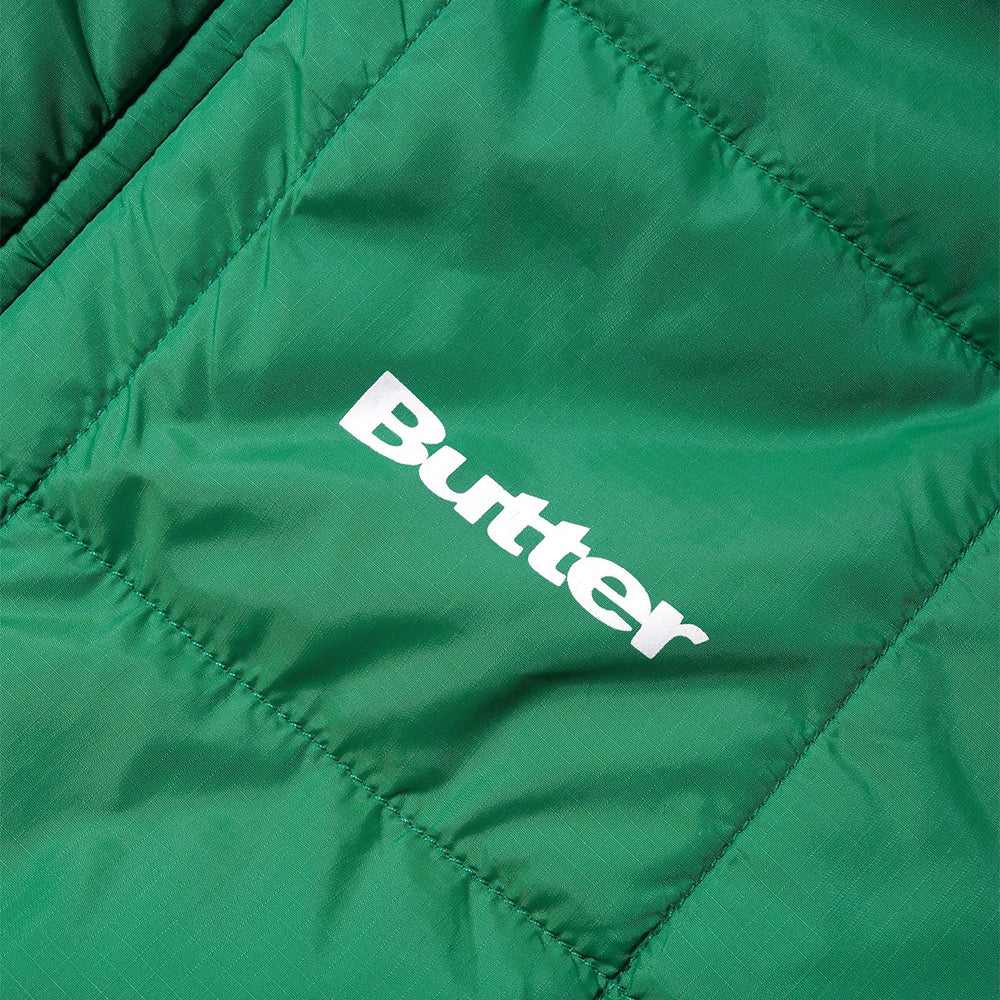 Butter Goods Grid Puffer Jacket - Green - Crowdless