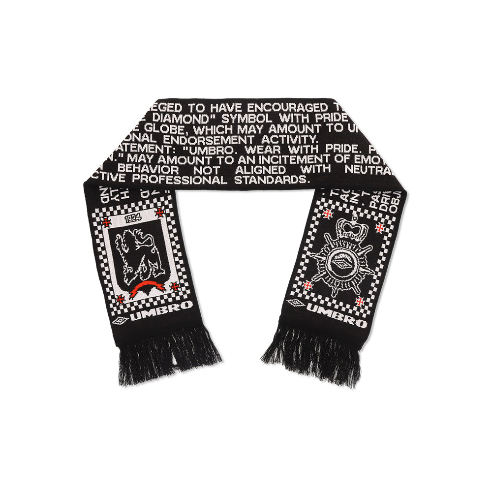 Umbro Notice Scarf - Black/White - Crowdless