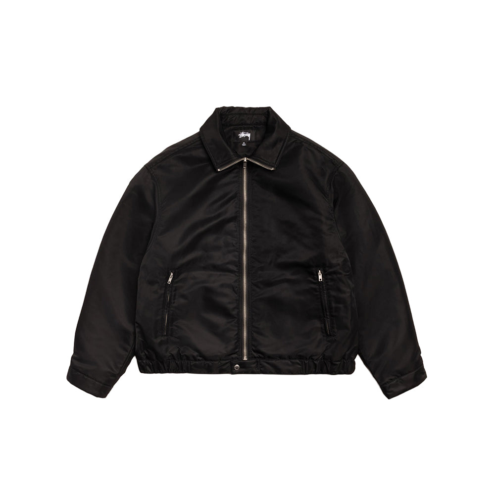 Stüssy Pile Lined Zip Jacket - Black - Crowdless