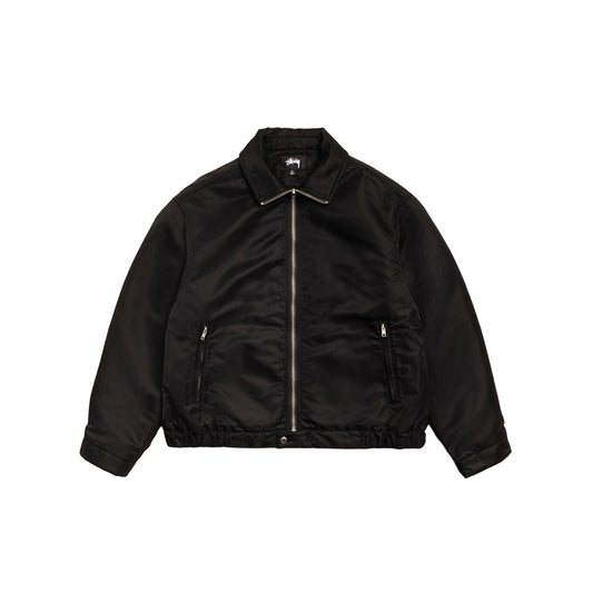 Stüssy Pile Lined Zip Jacket - Black - Crowdless