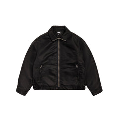 Stüssy Pile Lined Zip Jacket - Black - Crowdless