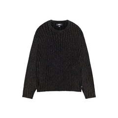 Cotton Slub Rib Crew - Black