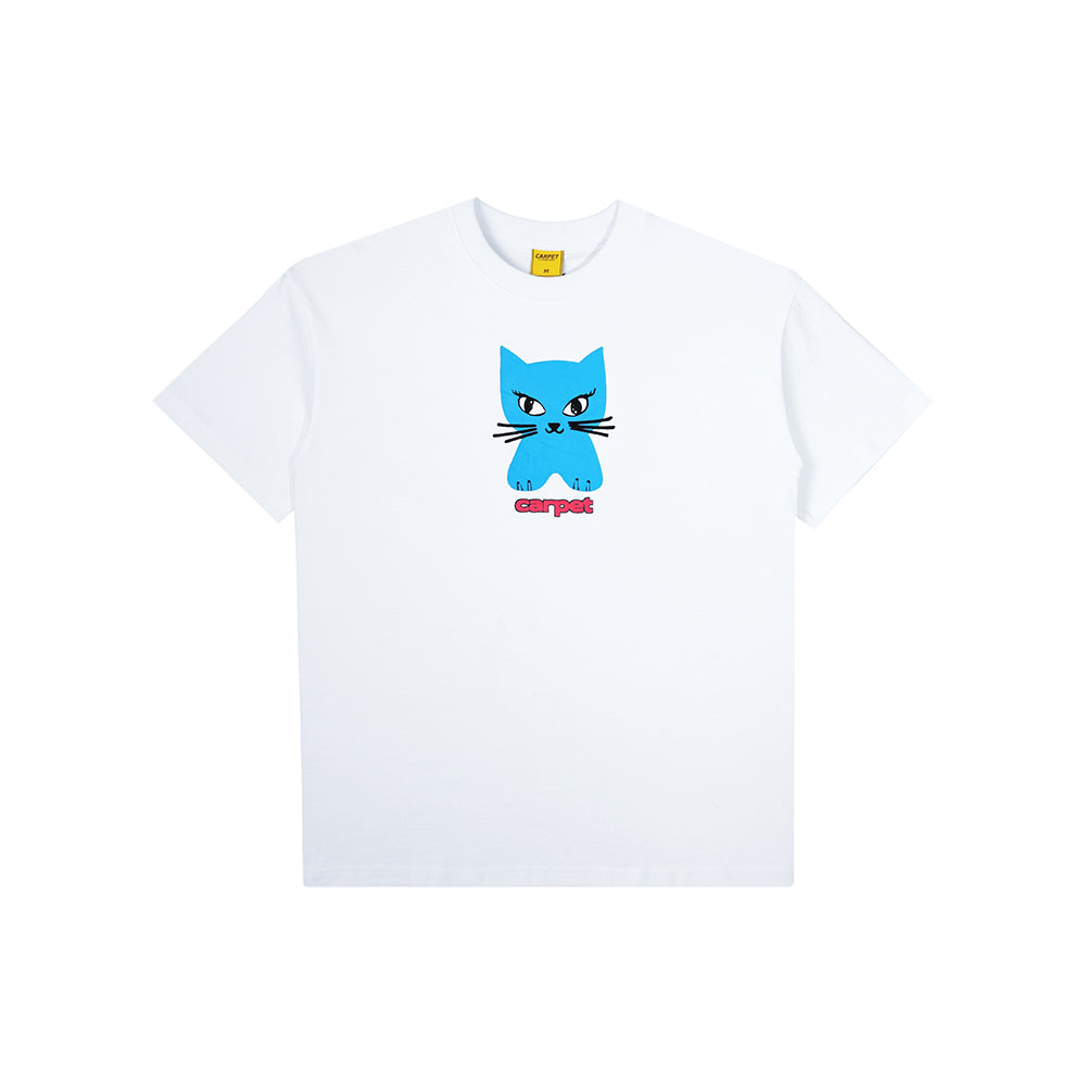 Carpet Company Cat Tee - White - Crowdless
