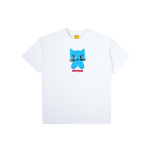 Carpet Company Cat Tee - White - Crowdless