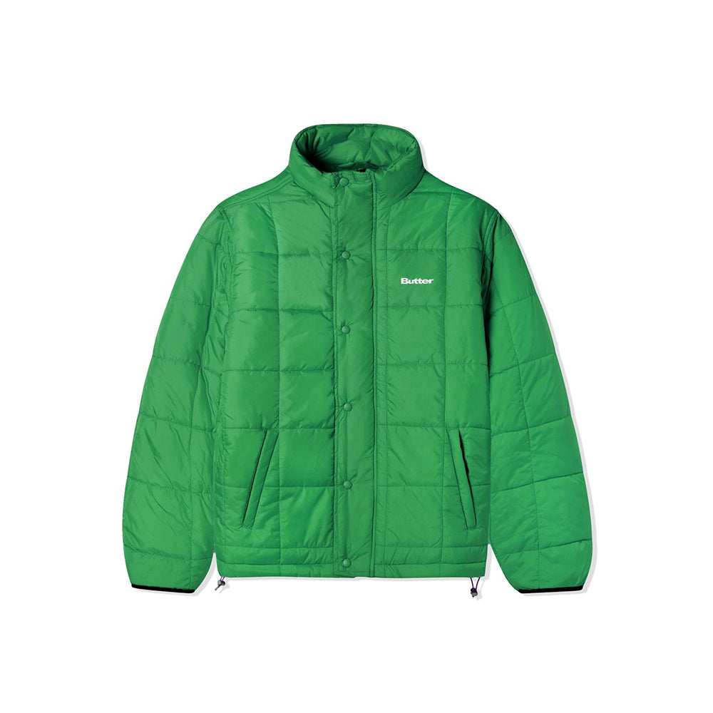 Grid Puffer Jacket - Green
