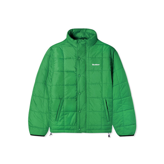 Butter Goods Grid Puffer Jacket - Green - Crowdless