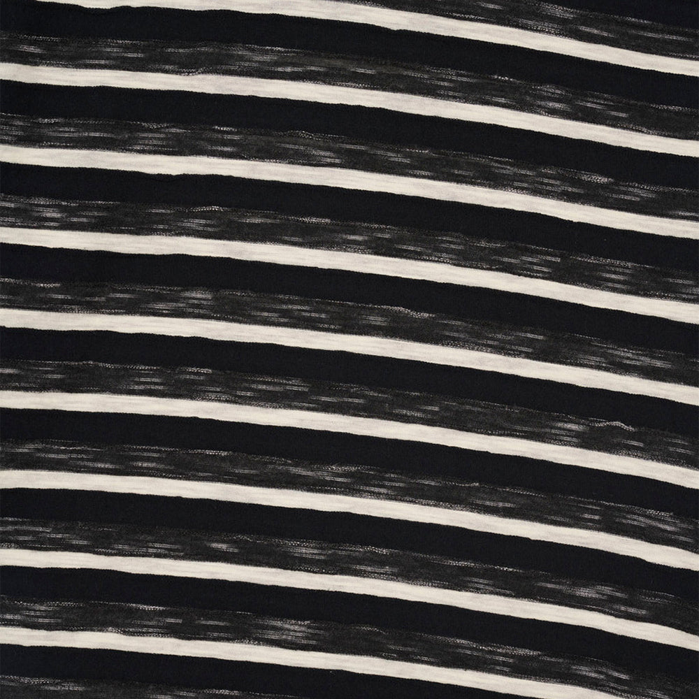 Brain Dead Casey Striped T-Shirt - Black - Crowdless