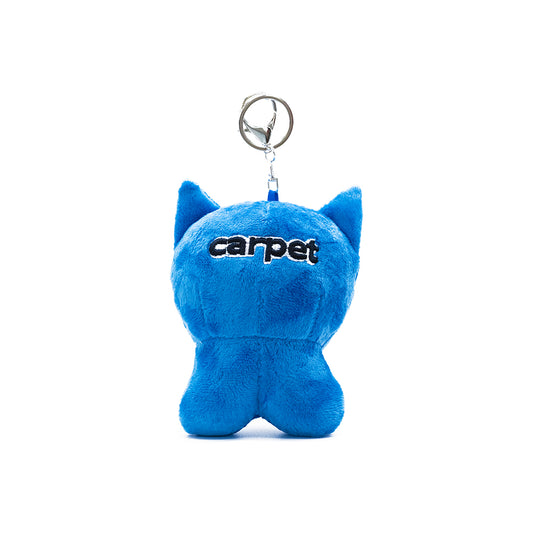 Carpet Company Cat Plush Keychain - Blue - Crowdless