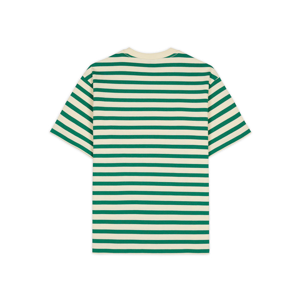 Brain Dead Organic Striped T-Shirt - Light Green - Crowdless