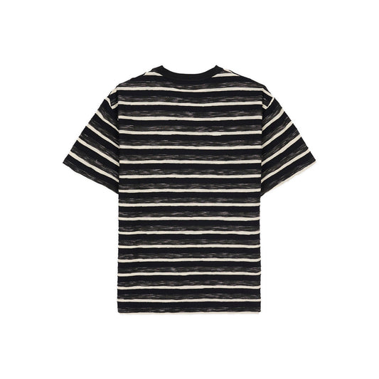 Brain Dead Casey Striped T-Shirt - Black - Crowdless
