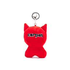 Carpet Company Cat Plush Keychain - Red - Crowdless
