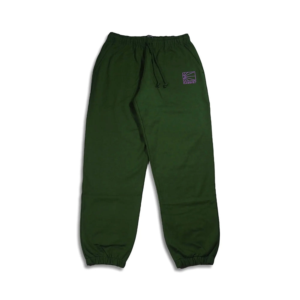 Rassvet Logo Joggers - Dark Green - Crowdless