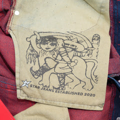 Aged C-Star Jeans - Blue