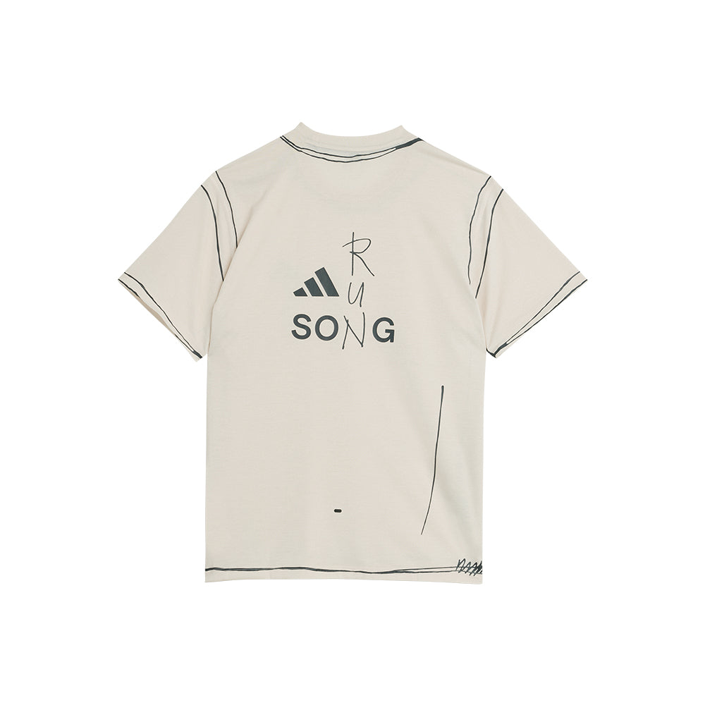 adidas ADI365 SFTM Running Unitefit T-Shirt - Halo Ivory - Crowdless