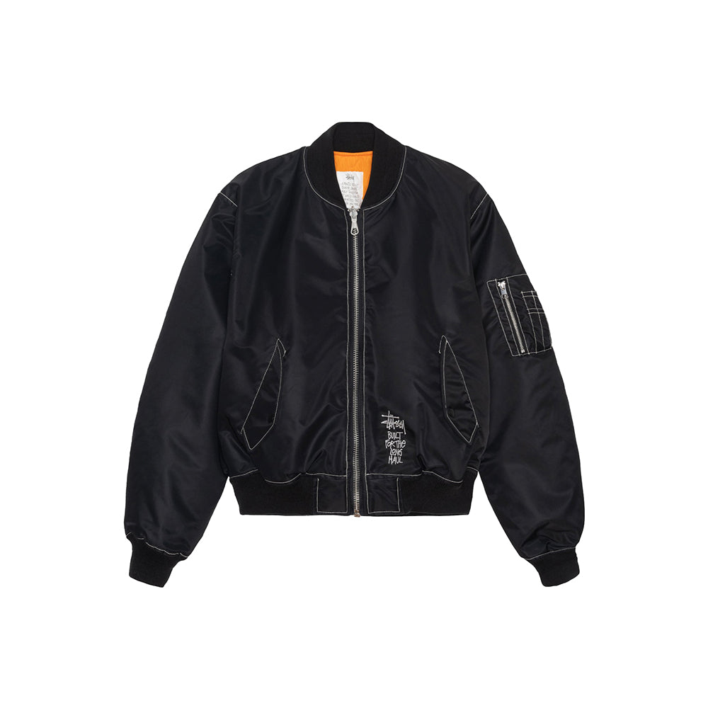 Built Reversible Bomber Jacket - Black