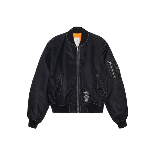 Built Reversible Bomber Jacket - Black