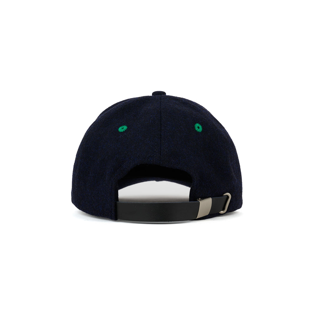 Brain Dead Batwing Logohead Flannel Hat - Navy - Crowdless