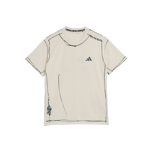 adidas ADI365 SFTM Running Unitefit T-Shirt - Halo Ivory - Crowdless