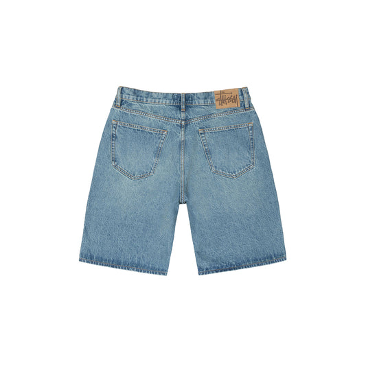 Stüssy Big Ol’ Short Denim - Washed Blue - Crowdless